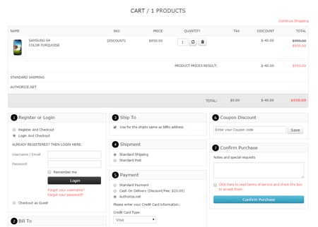 VP One Page Checkout - Style 4